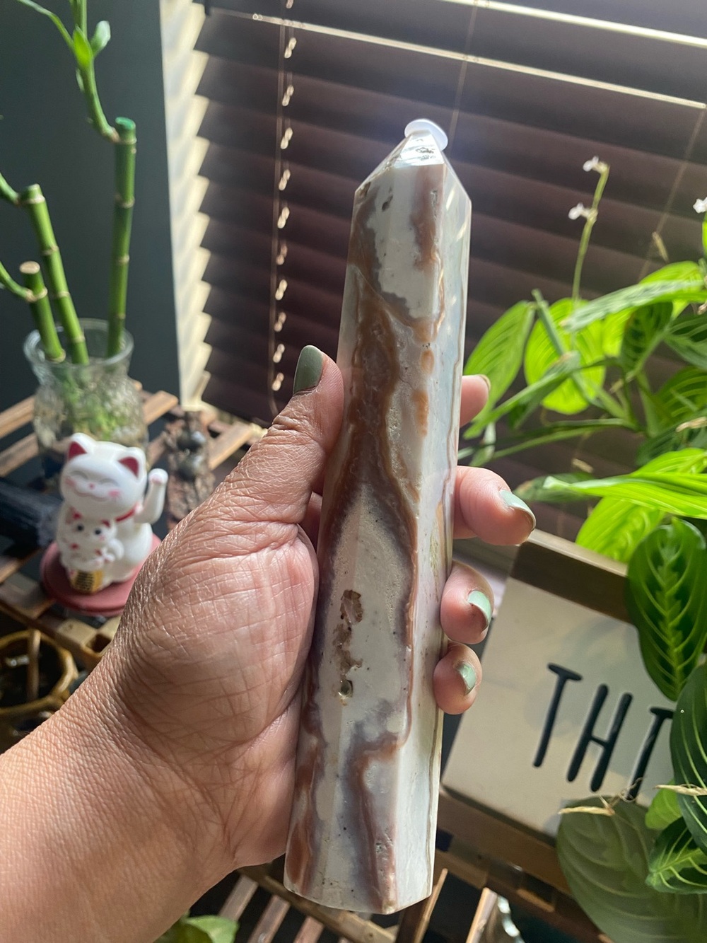 Gorgeous Agate Tower with Banding